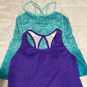 Athleta sport athletic top 2 items both Small